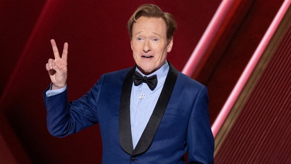 El humorista estadounidense Conan O'Brien durante la 97ª gala de los Oscar, en la que fue el presentador.