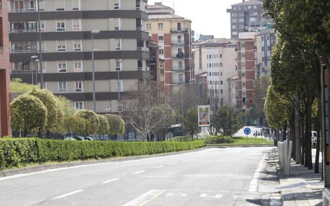 Vista general de la avenida de Zaragoza, en Pamplona.