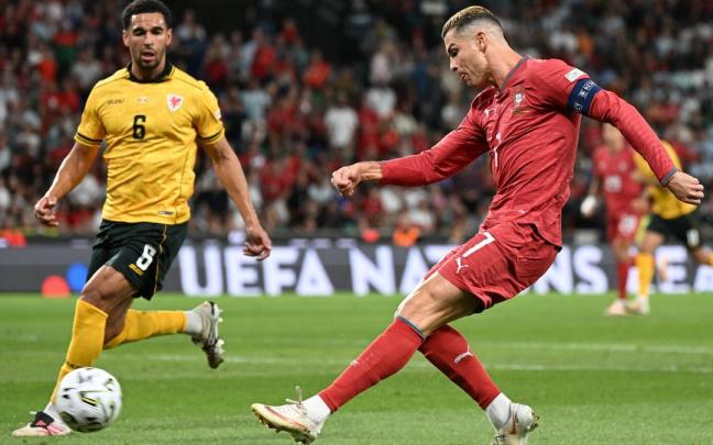 Cristiano Ronaldo, con la selección portuguesa.