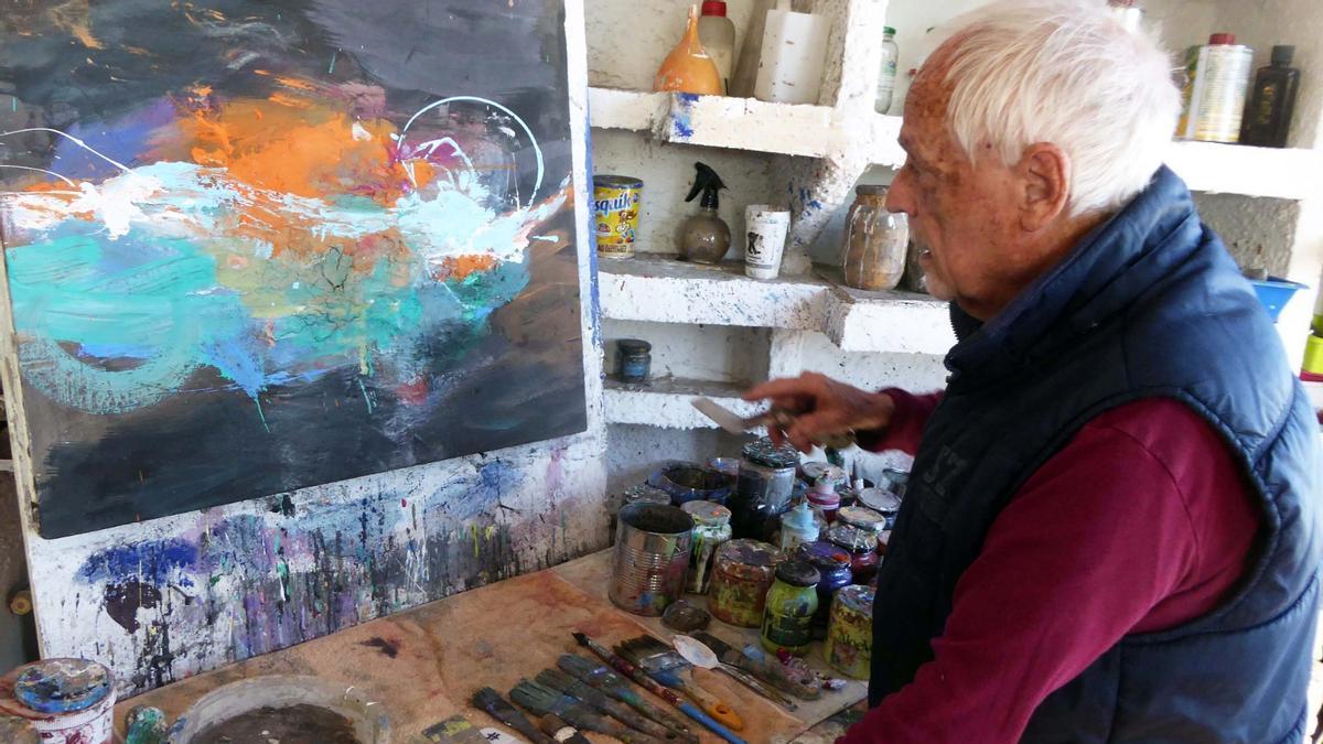 'Luziano' mantuvo la pasión por pintar hasta el final de su vida