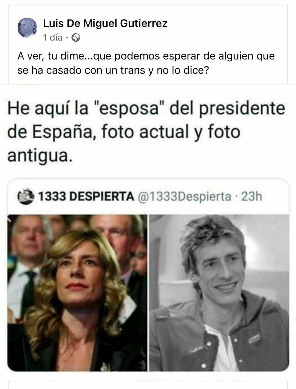 El montaje de Begoña Gómez.