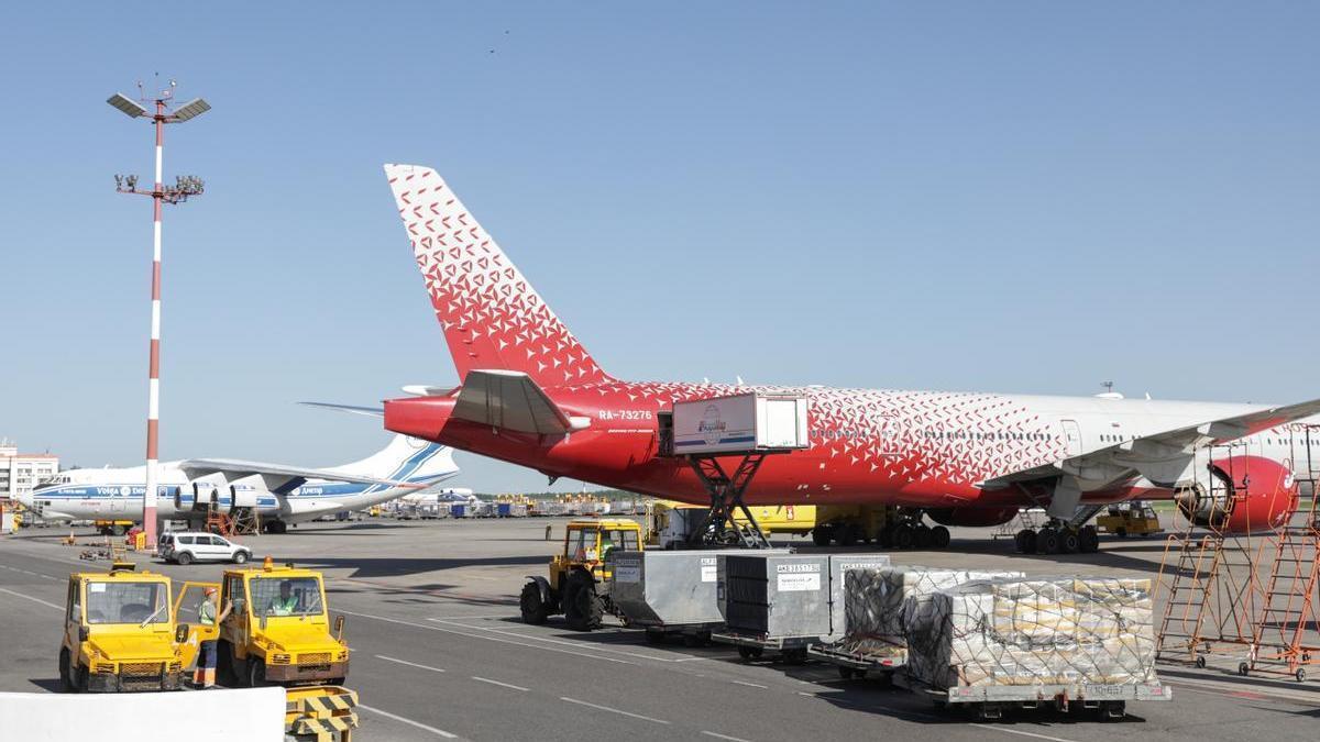 Imagen de archivo de un aeropuerto ruso