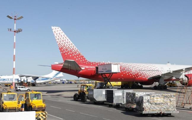 Imagen de archivo de un aeropuerto ruso