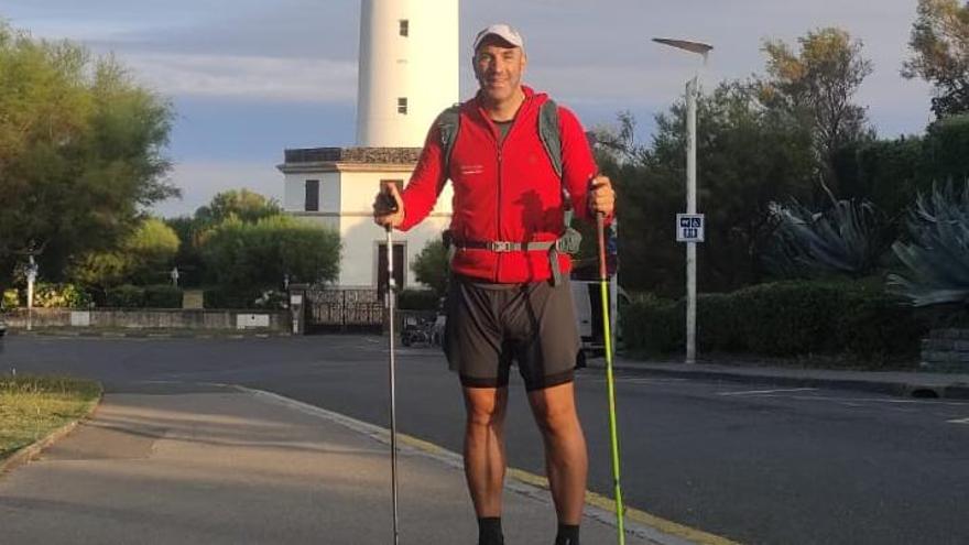 Reto solidario: Gonzalo Pérez inicia su ruta diaria de 40 km desde Biarritz