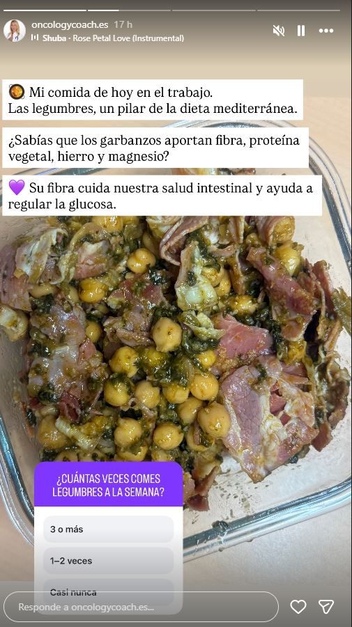 Estefanía Palacios comparte su comida del trabajo