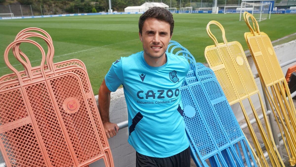 Ander Guevara, en Zubieta. / RUBEN PLAZA