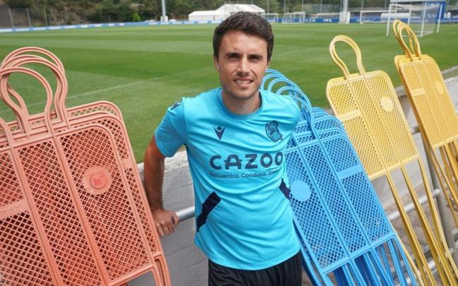 Ander Guevara, en Zubieta. / RUBEN PLAZA