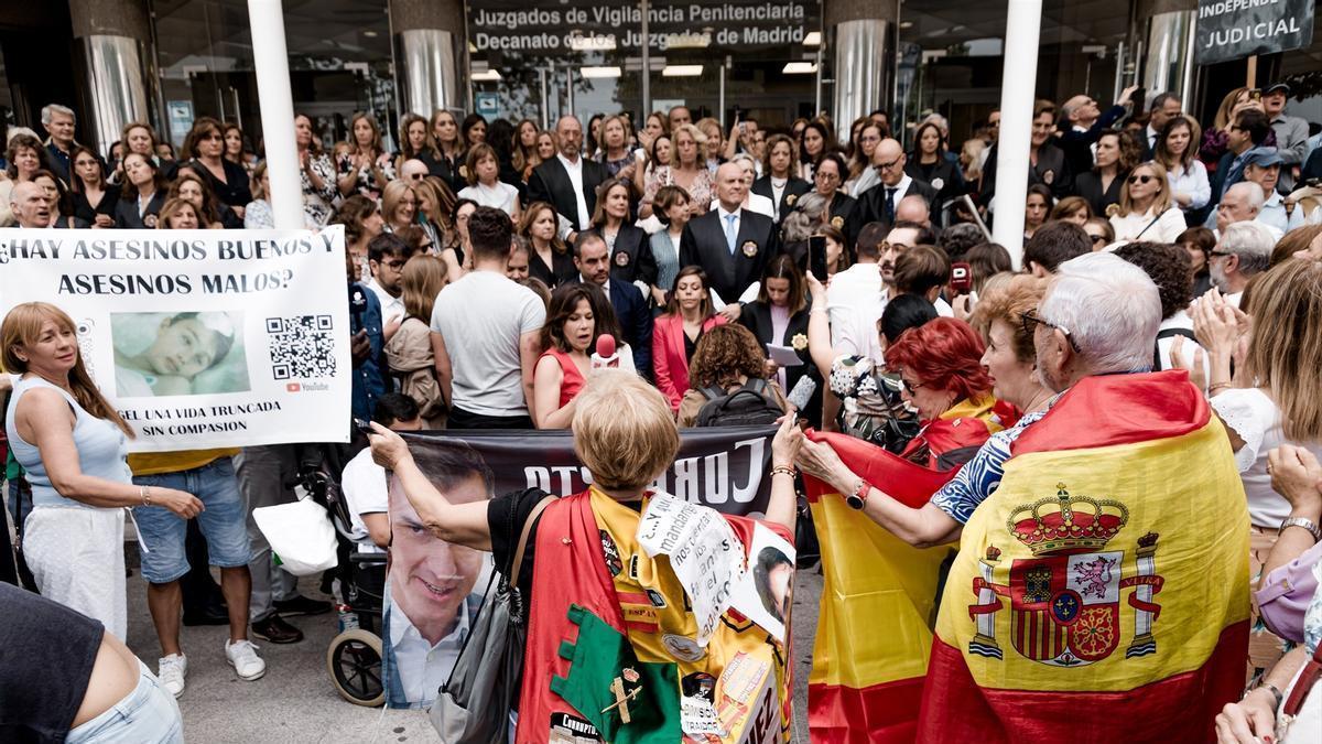 El paro de 10 minutos de jueces y fiscales el pasado miércoles.