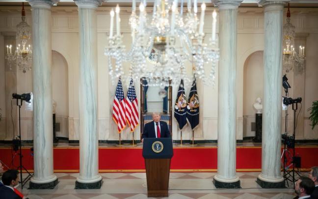 Trump, durante una comparecencia reciente.