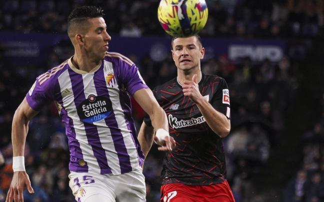 Guruzeta en el encuentro contra el Valladolid en el José Zorrilla Guruzeta en el encuentro contra el Valladolid en el José Zorrilla