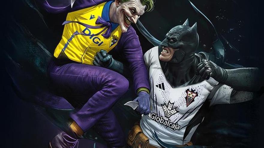 Cartel promocional del partido entre el Cádiz y el Albacete.