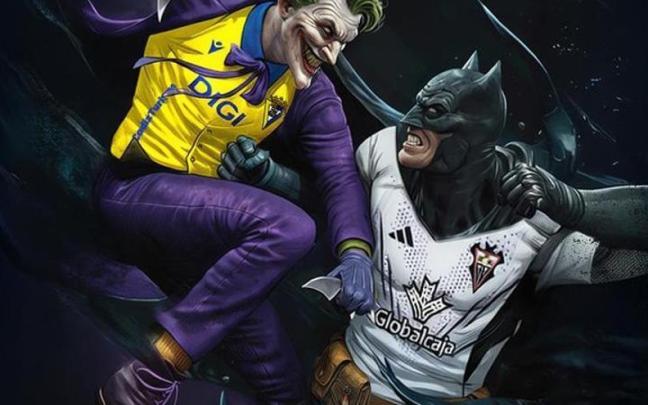 Cartel promocional del partido entre el Cádiz y el Albacete.