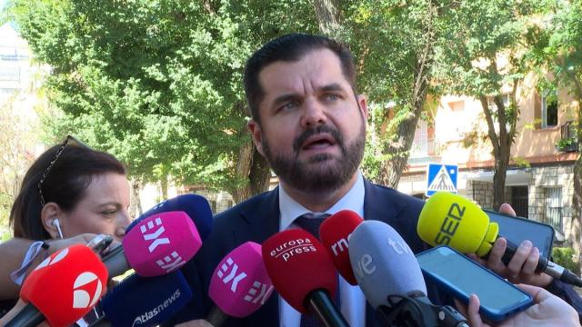 El abogado de Iustitia Europa, Luis María Pardo, que ha presentado el escrito al Tribunal de Cuentas.
