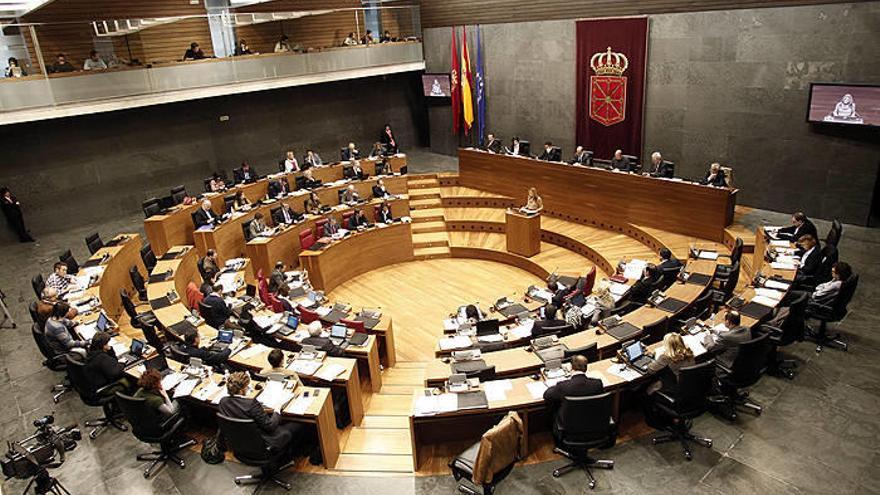 Pleno del Parlamento de Navarra.