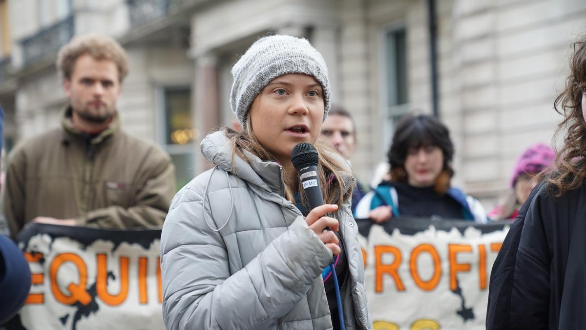 Greta Thunberg en Londres.