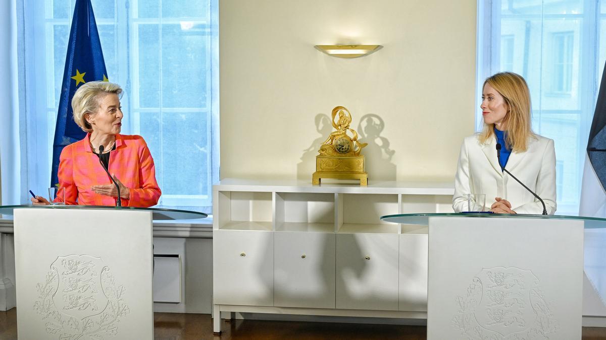 Imagen de archivo de Ursula von der Leyen con Kaja Kallas