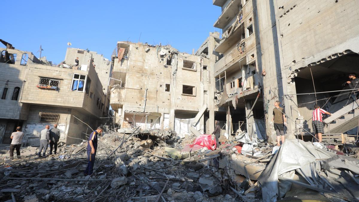 Ataque israelí en Gaza.