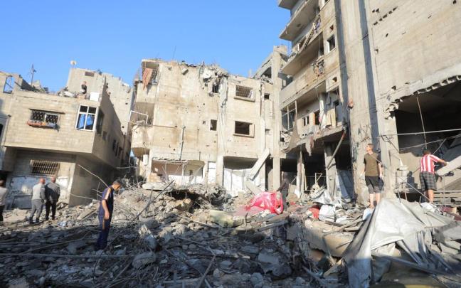 Ataque israelí en Gaza.