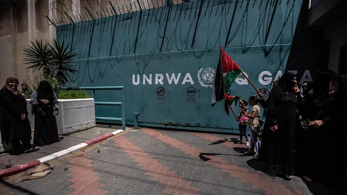 Imagen de archivo de la sede de la UNRWA en la ciudad de Gaza.