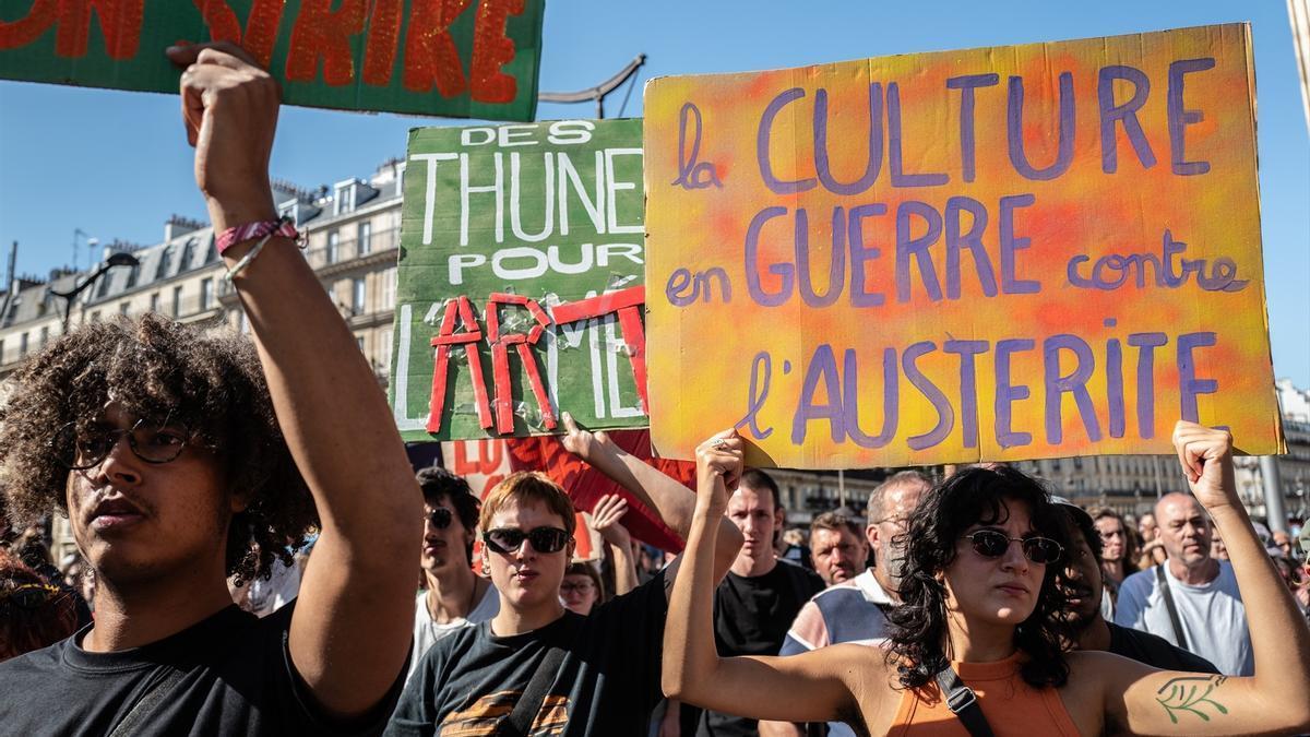Movilización en Francia contra las medidas de austeridad del Gobierno galo.