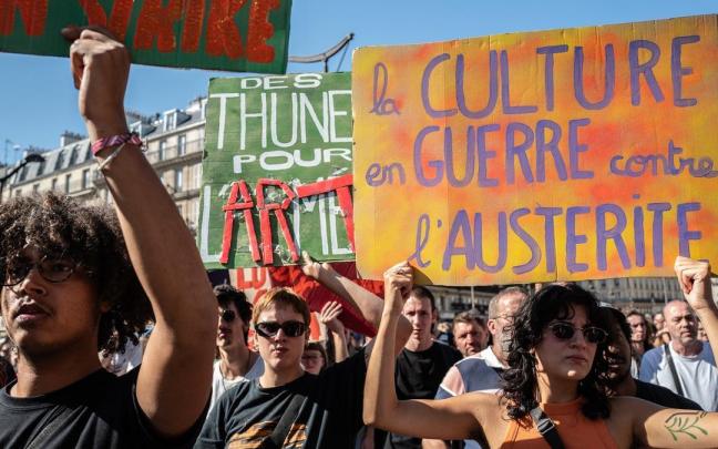 Movilización en Francia contra las medidas de austeridad del Gobierno galo.