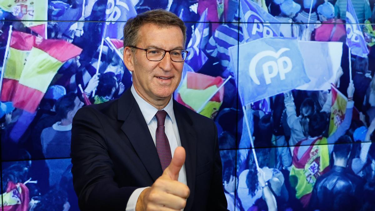 El presidente del PP, Alberto Núñez Feijoó.