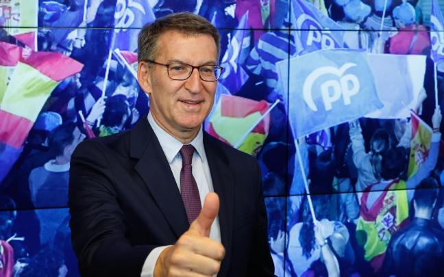 El presidente del PP, Alberto Núñez Feijoó.