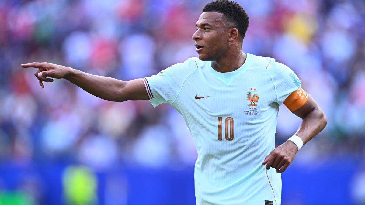 El jugador de la selección francesa, Kylian Mbappé en el partido frente a Noruega del Mundial 2026.