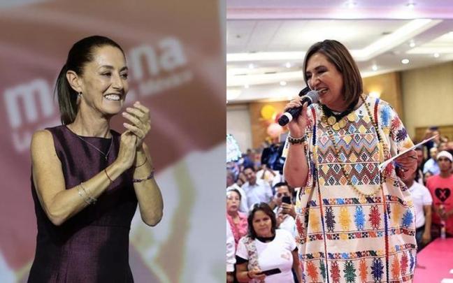 Claudia Sheinbaum y Xóchitl Gálvez. Claudia Sheinbaum y Xóchitl Gálvez.