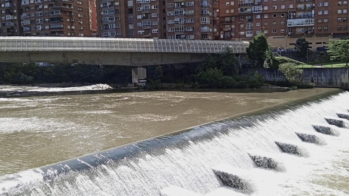 Puente y presa sobre el Nervión.