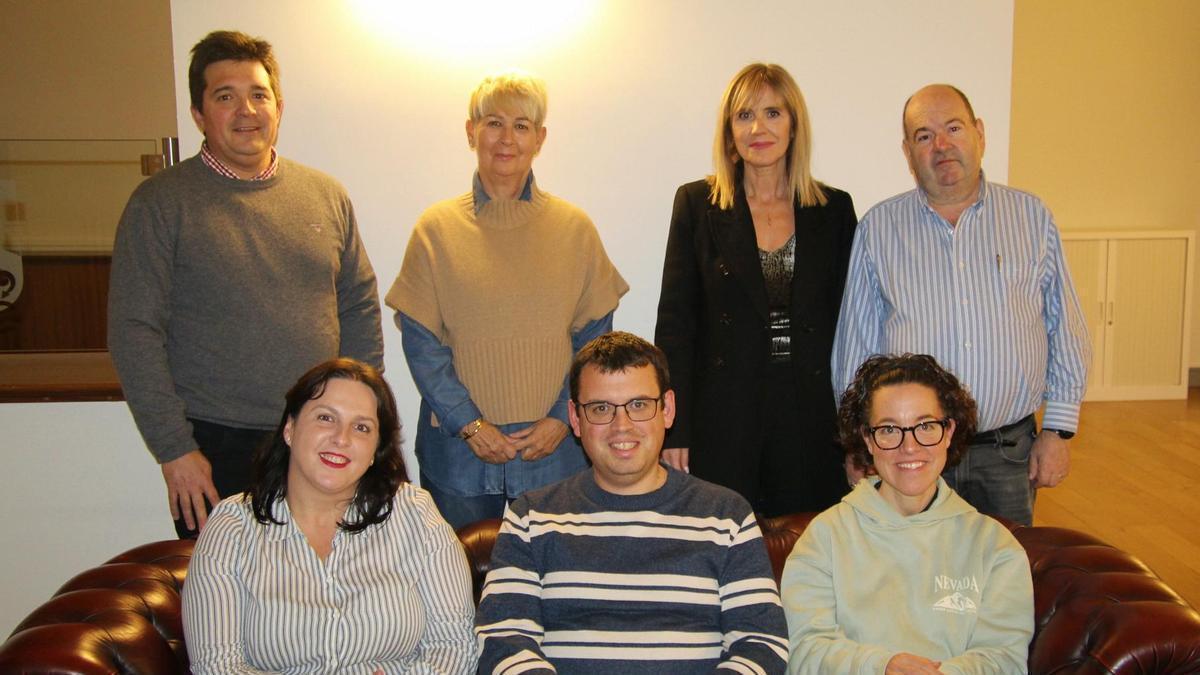 Ediles del PNV en su comparecencia para valorar la propuesta presupuestaria del Gobierno municipal.