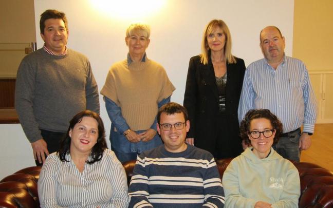 Ediles del PNV en su comparecencia para valorar la propuesta presupuestaria del Gobierno municipal.