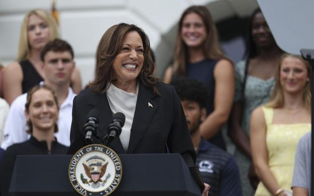 Kamala Harris agradece los apoyos cosechados en su nominación como candidata demócrata.