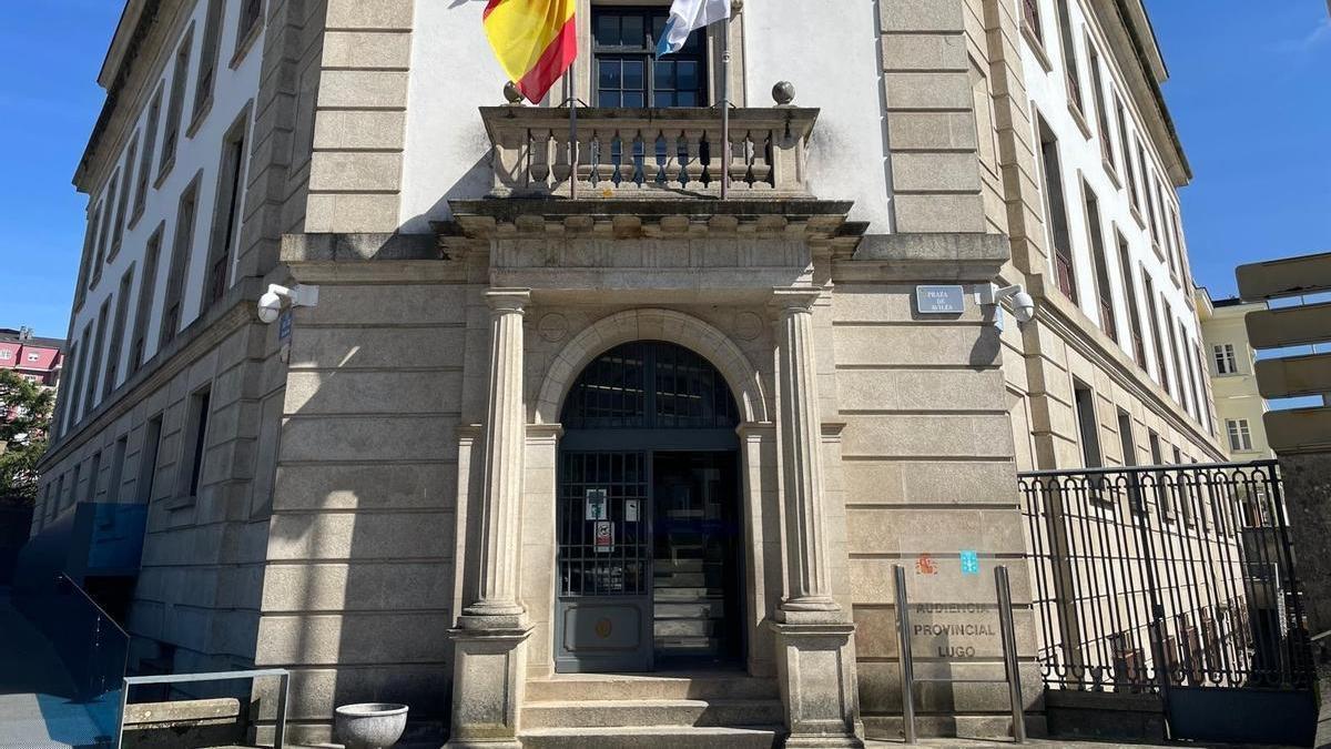 Fachada del edificio de la Audiencia Provincial de Lugo.