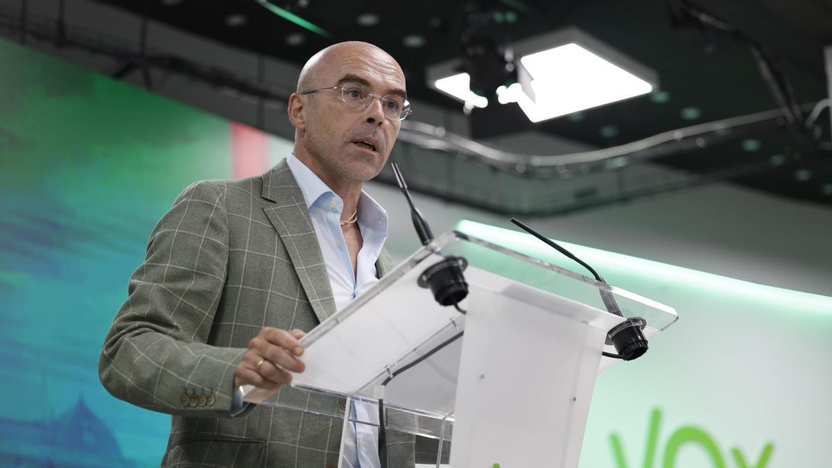 Jorge Buxadé, el vicepresidente de Acción Política de Vox.