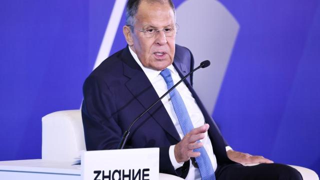 El ministro de Exteriores ruso, Serguéi Lavrov, en el Foro Económico Oriental celebrado en Vladivostok.