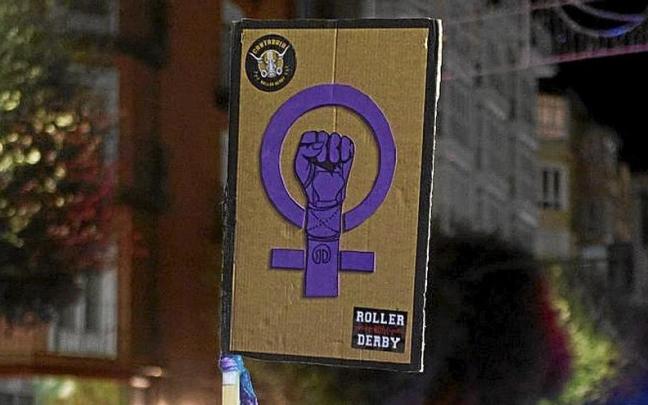 Imagen de una concentración contra la violencia machista.