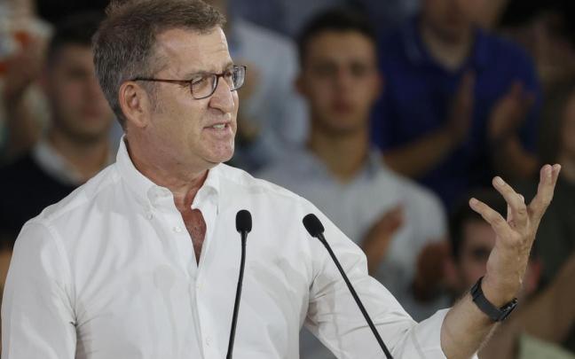 Alberto Núñez Feijóo, líder del PP