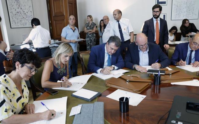 Los diputados electos del PNV, en el Congreso de los Diputados