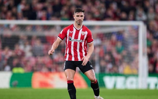 Yeray Álvarez durante el partido entre el Athletic Club de Bilao y el RCD Mallorca el viernes 2 de febrero. / EP Yeray Álvarez durante el partido entre el Athletic Club de Bilao y el RCD Mallorca el viernes 2 de febrero.