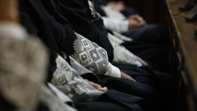 Un grupo de jueces durante el acto de apertura del Año Judicial, en el Tribunal Supremo el jueves pasado.