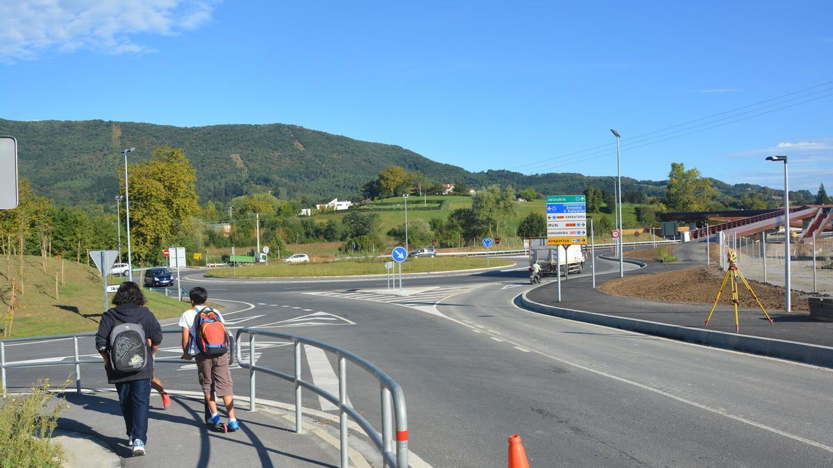 Carretera Nacional 638, en Hondarribia, dirección a Hondarribia / N.G.