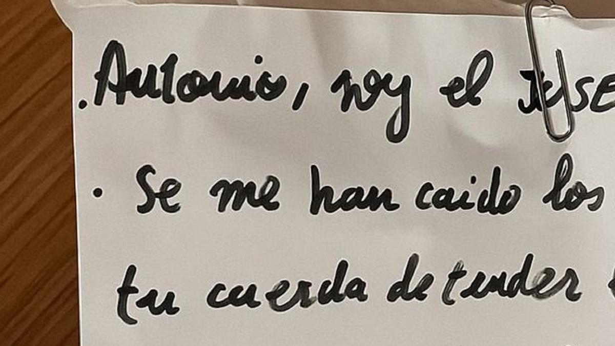 El comienzo de la nota.