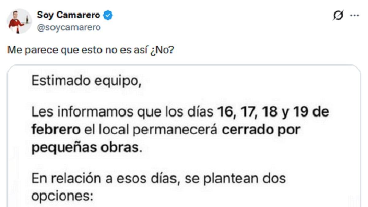 El comienzo del post.