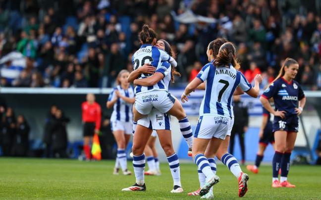 Elene Guridi anotó el primer gol del partido. / N.G.