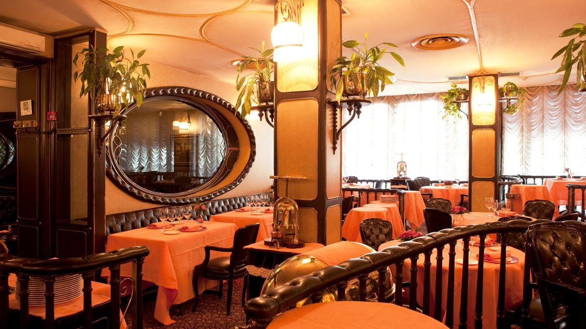 El comedor del restaurante barcelonés.