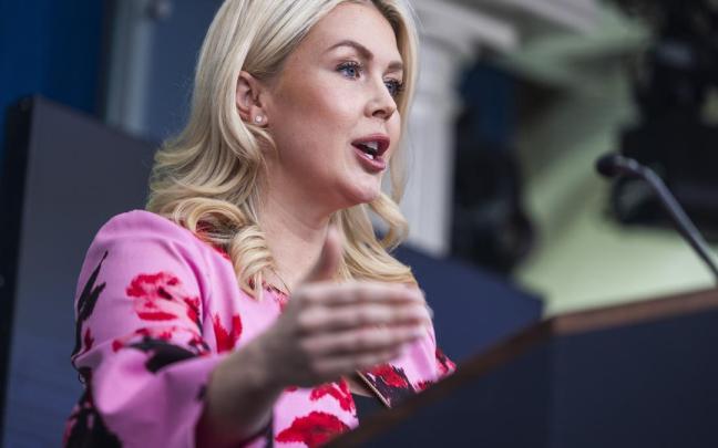 La portavoz de la Casa Blanca, Karoline Leavitt.