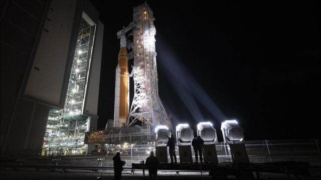 Cohete SLS de la NASA.