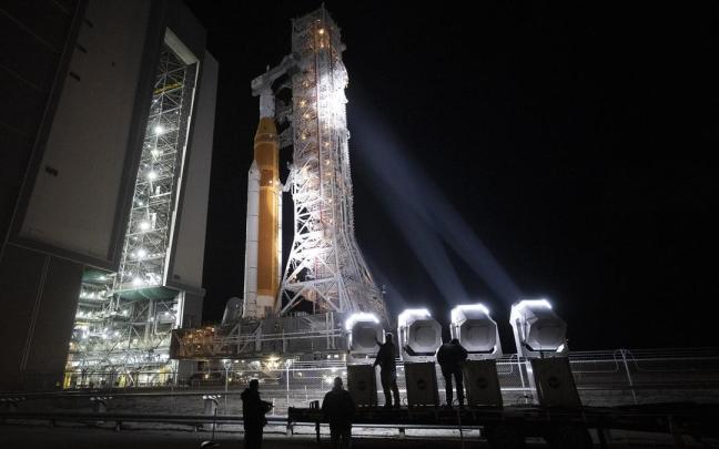 Cohete SLS de la NASA.