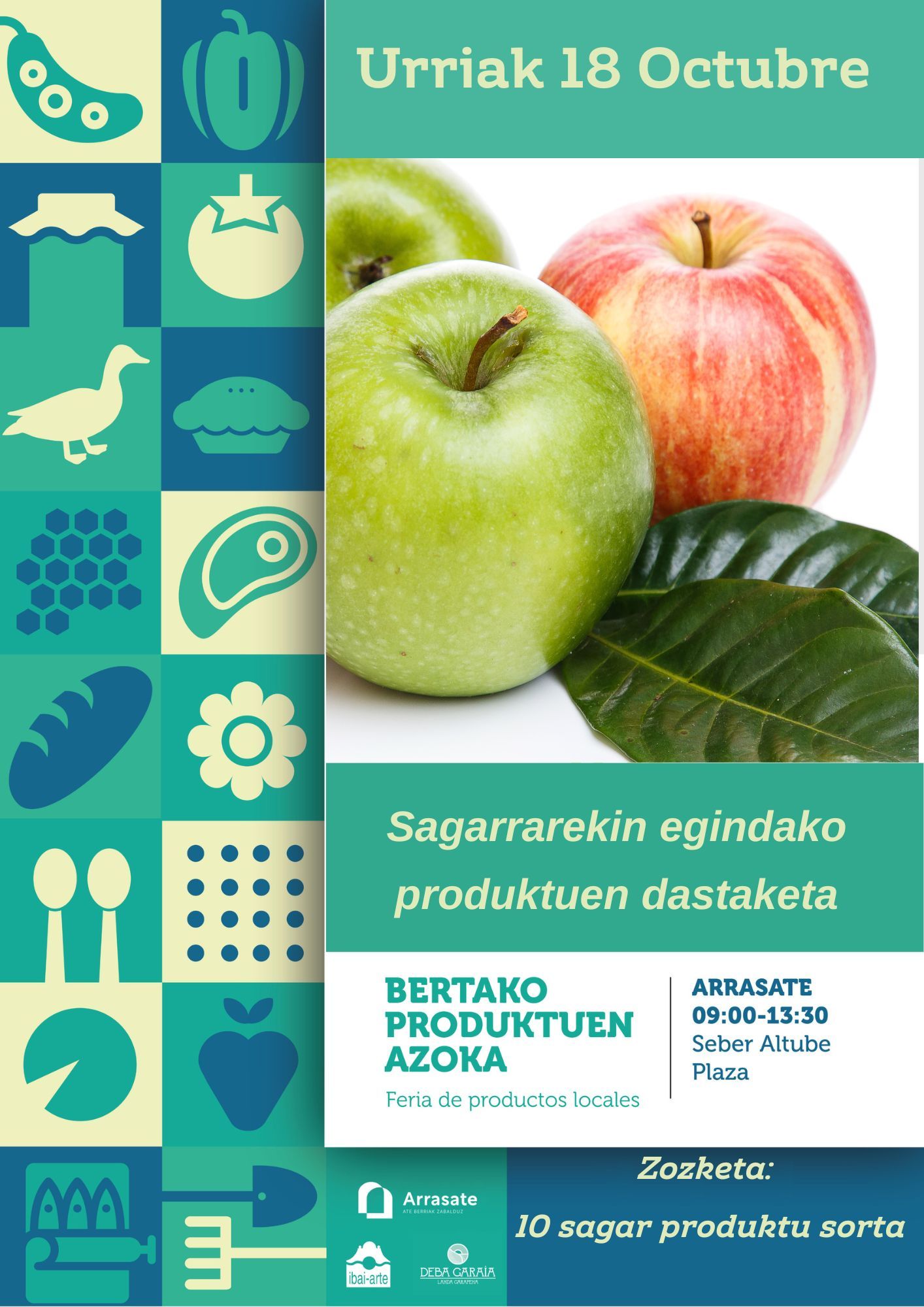 Cartel que anuncia la feria de este 18 de octubre.